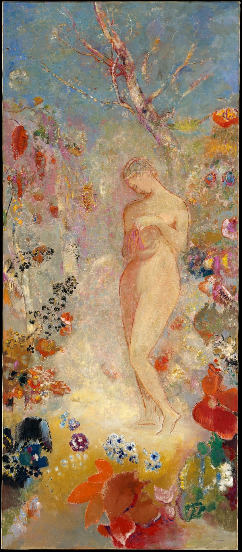オディロン・ルドン《パンドラ》1914年頃 メトロポリタン美術館蔵