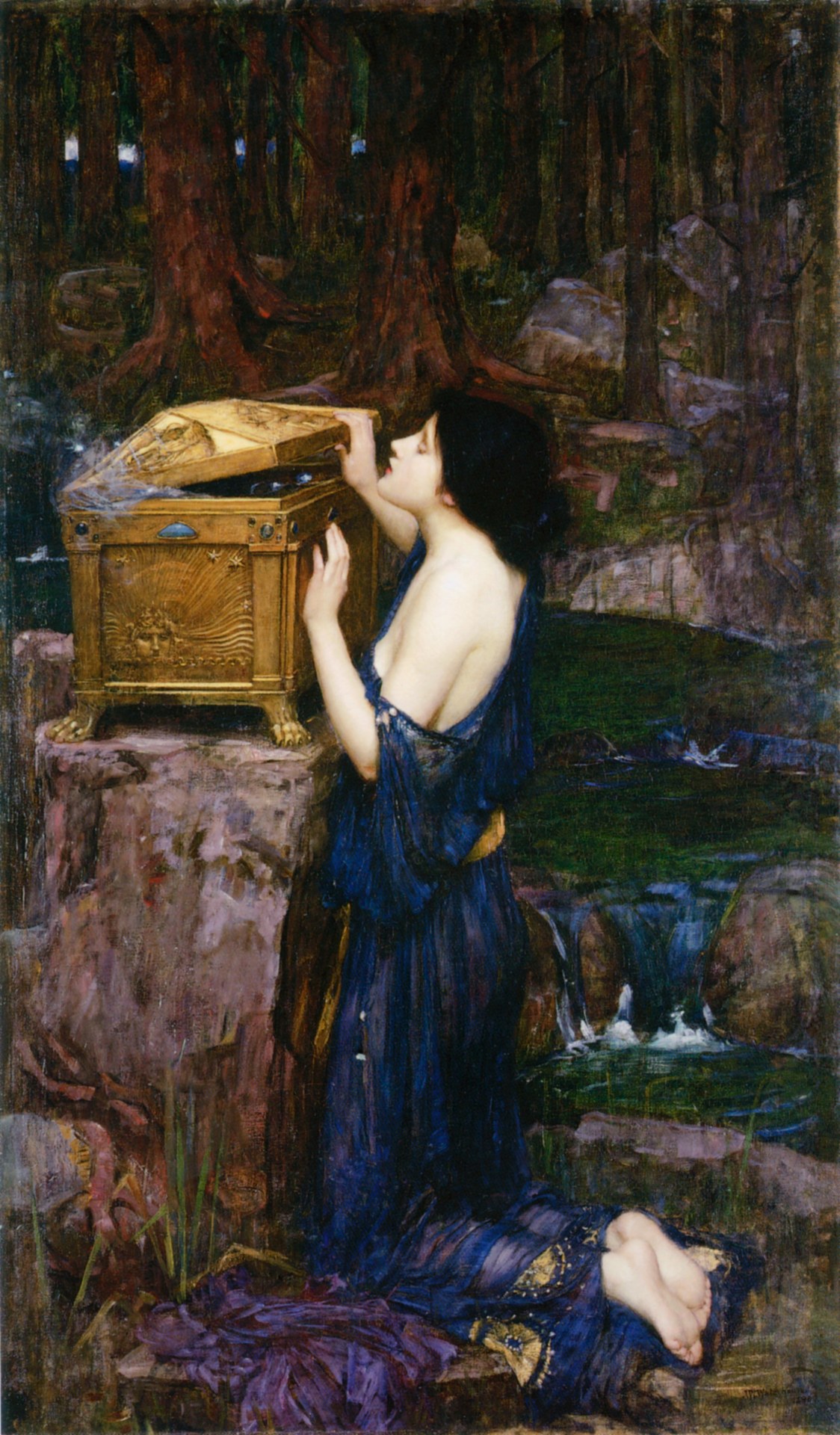 ジョン・ウィリアム・ウォーターハウス《パンドラ》1896年 個人蔵