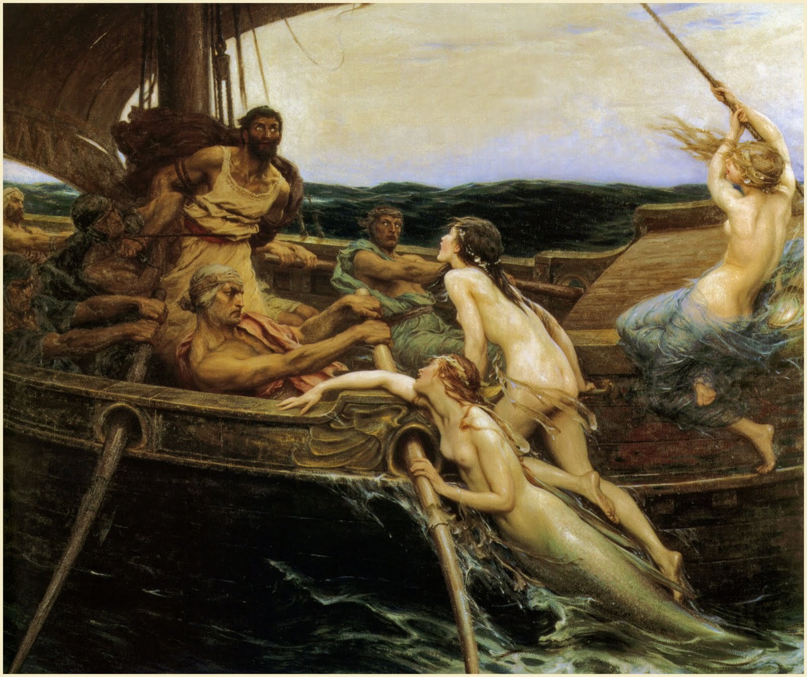 Herbert James Draper Ulysses and the Sirens 1909 Leeds Art Gallery